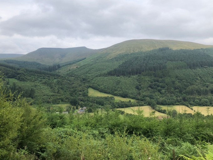 Day 4: Glasbury to Llwyn-onn, distance: 68km, climbing: 1,000m